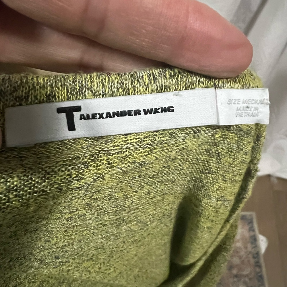 Alexander Wang Textured Yellow Mini Dress - Picture 4 of 4